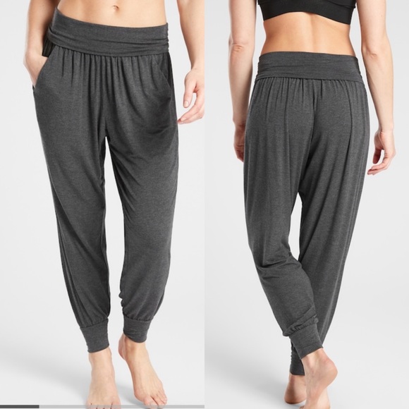 Athleta Studio Jogger Harem Pants Gray 